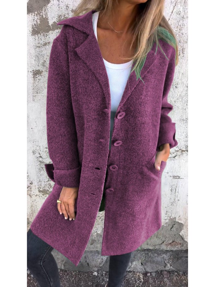 Gwendolen | Cappotto con Colletto a Revers e Bottoni