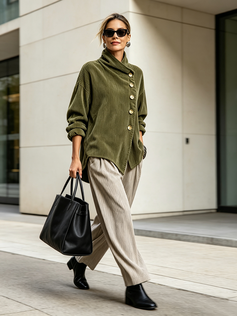 Claudia | Maglione in Velluto a Coste