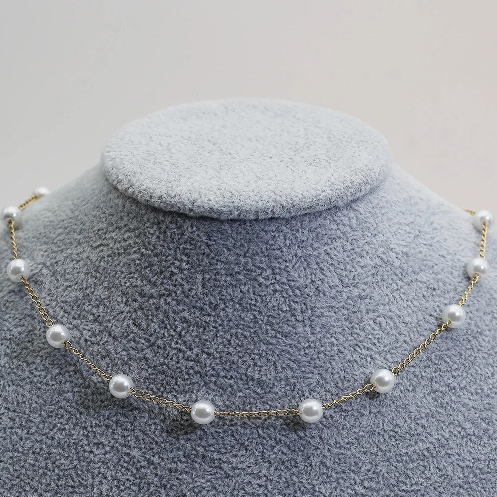 Lustra | Collana con Perle d'Oro