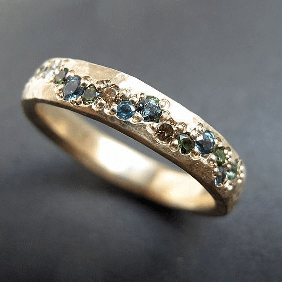 Aurora | Anello Vintage Multicolore in Oro