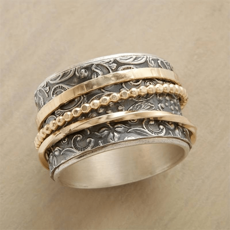 Aureliano | Anello Antico in Oro e Argento Vintage