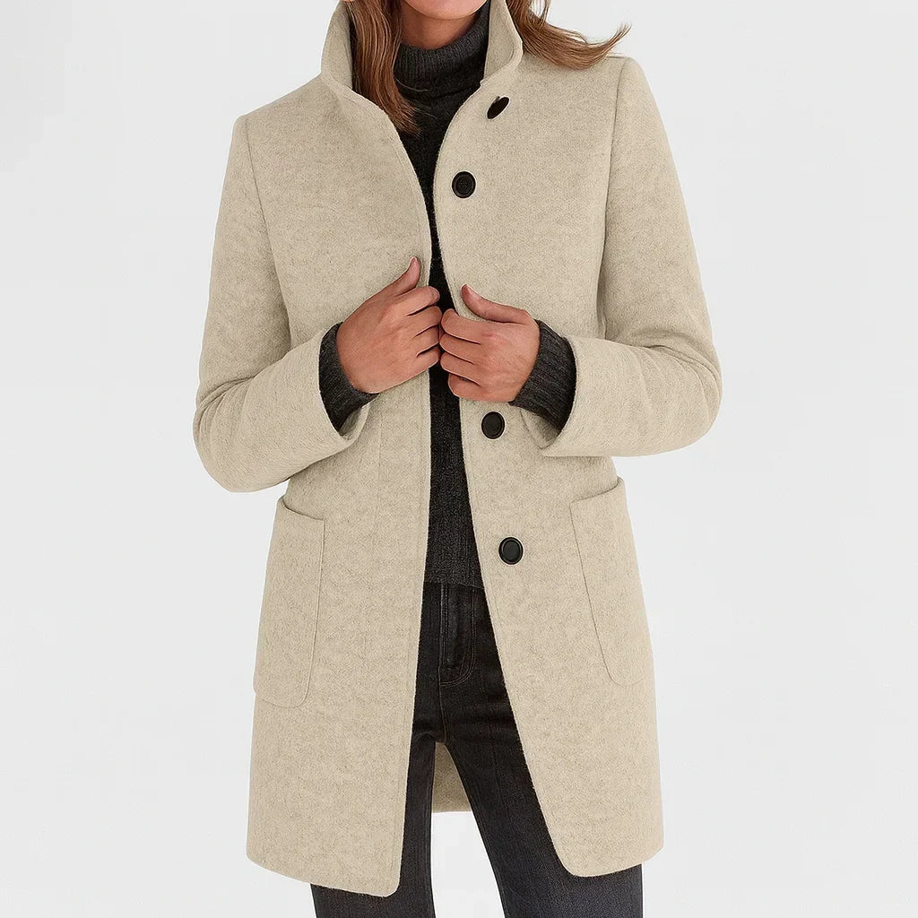 Evelina | Cappotto con Collo Alto