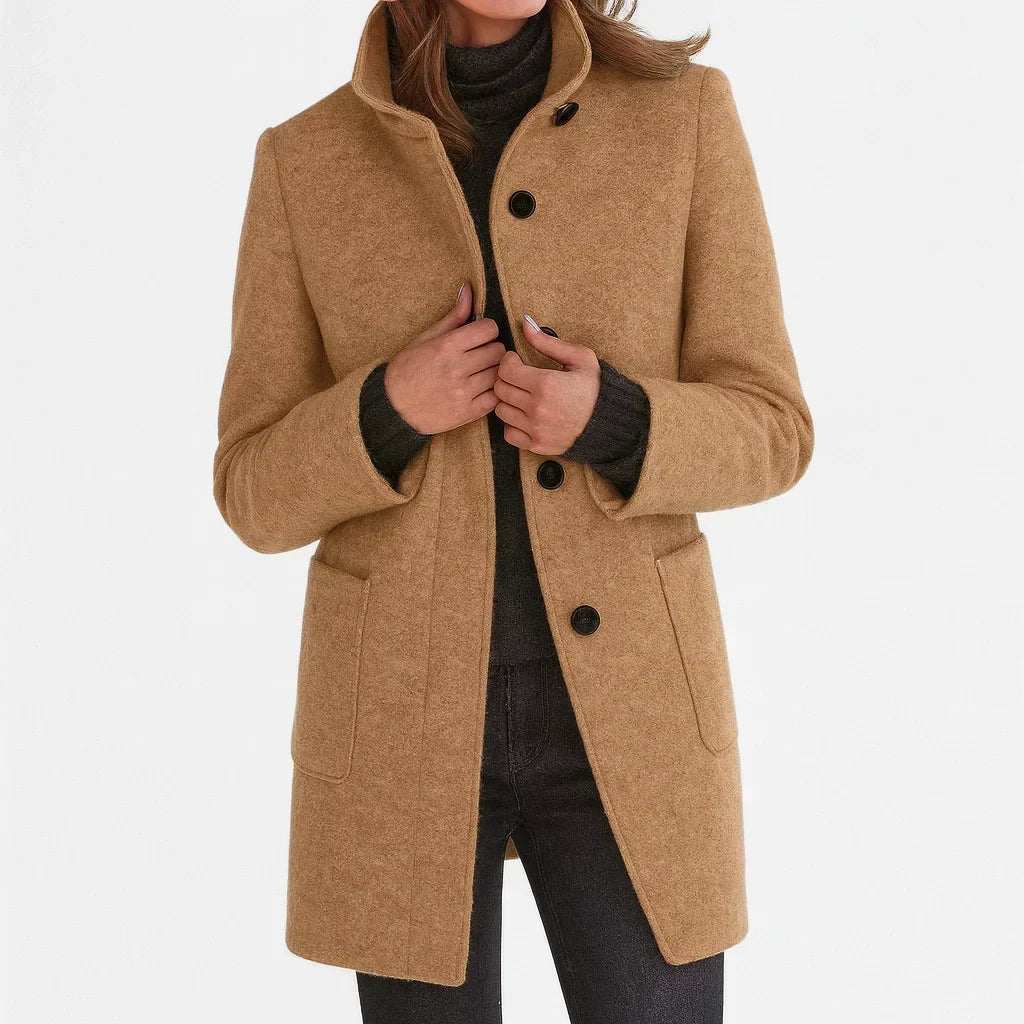 Evelina | Cappotto con Collo Alto