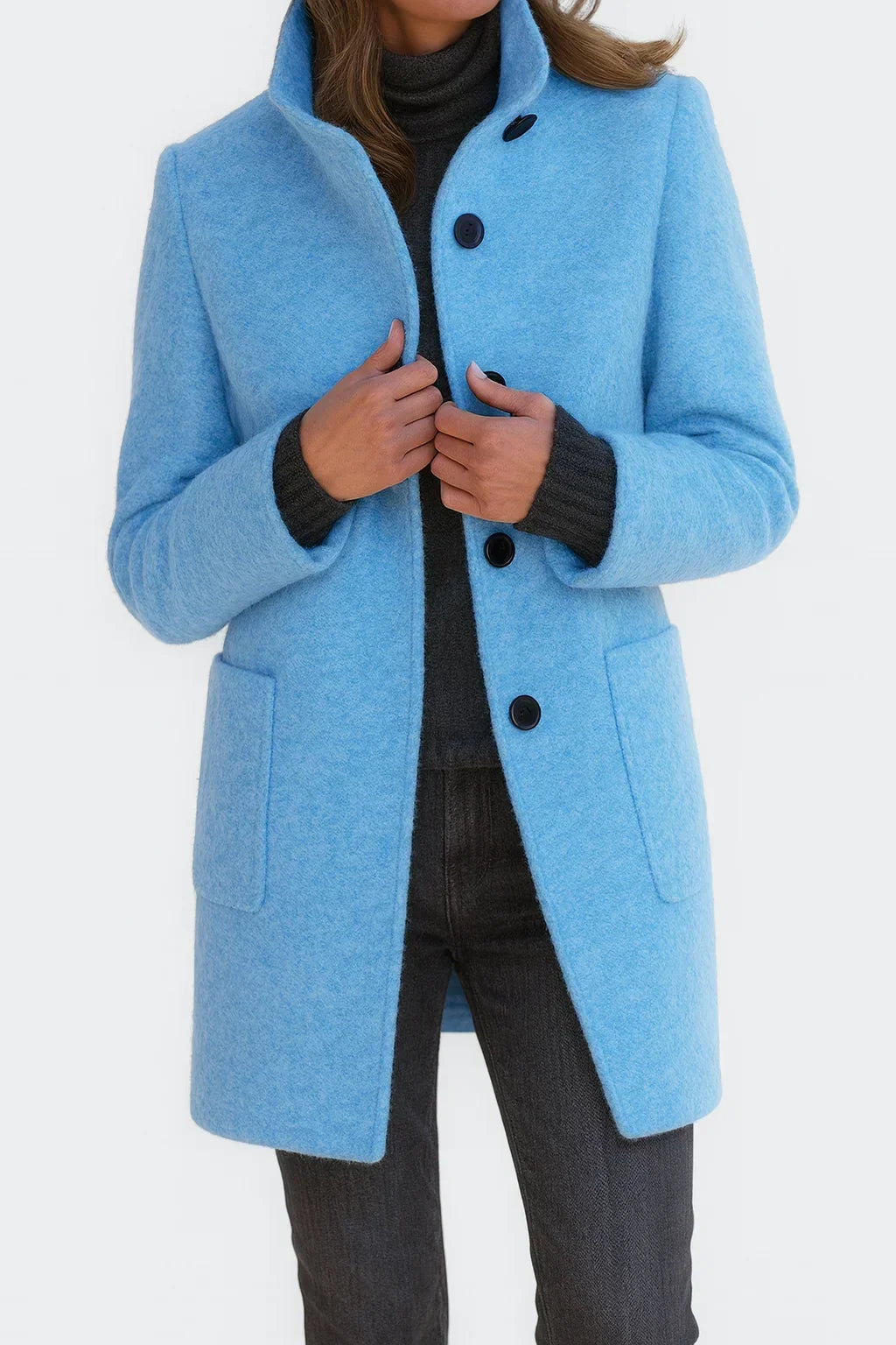 Evelina | Cappotto con Collo Alto