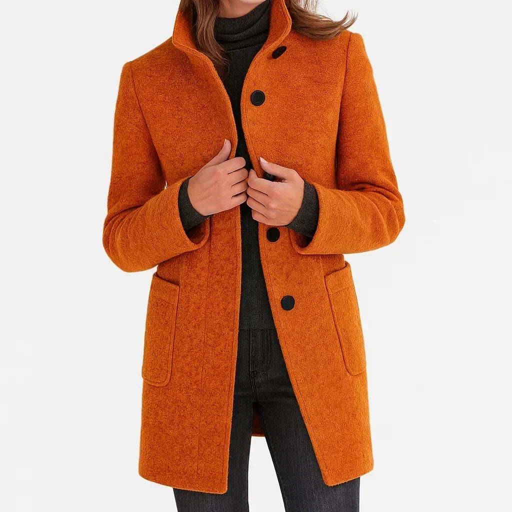 Evelina | Cappotto con Collo Alto
