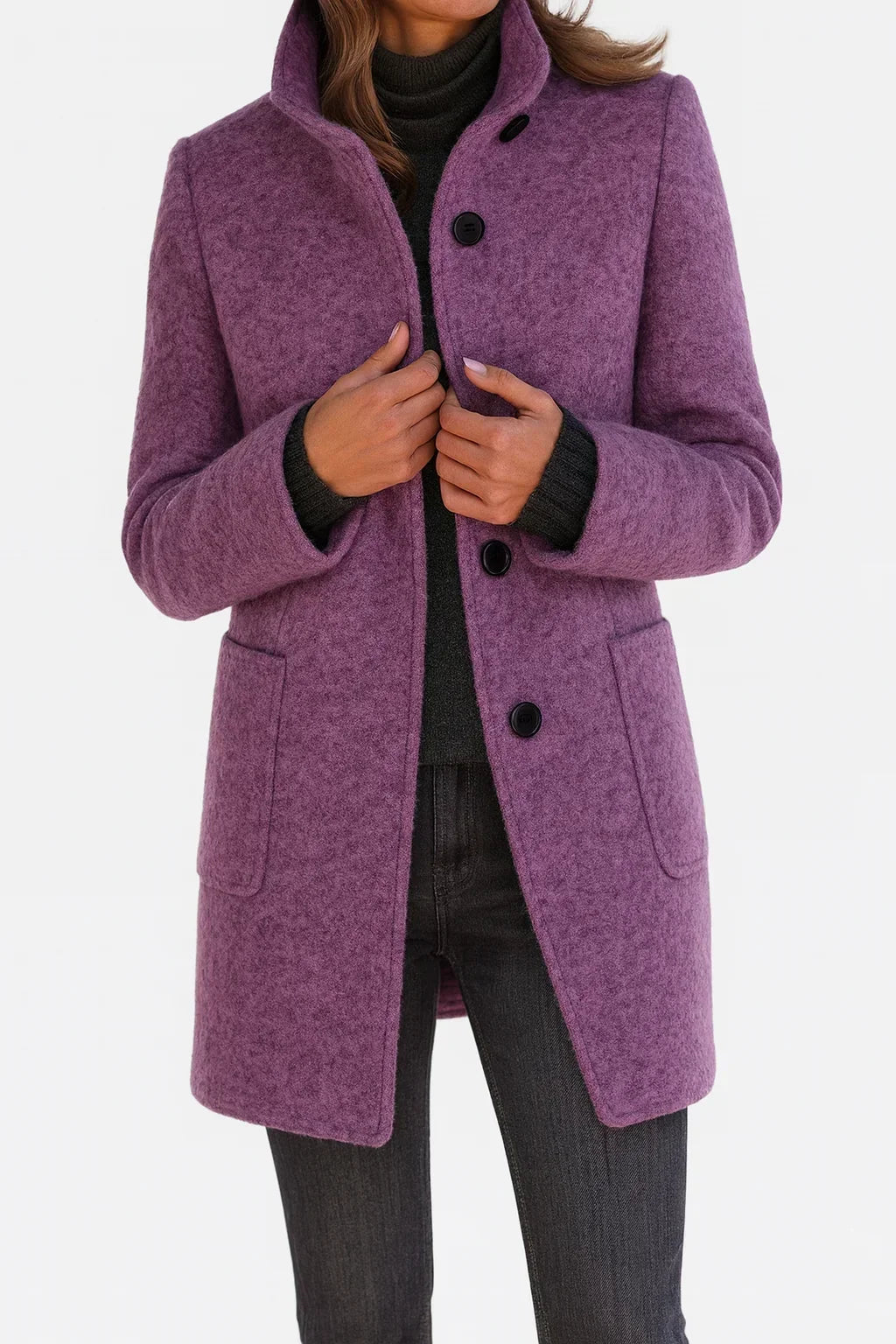 Evelina | Cappotto con Collo Alto